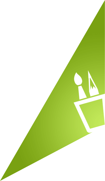 website design triangle section