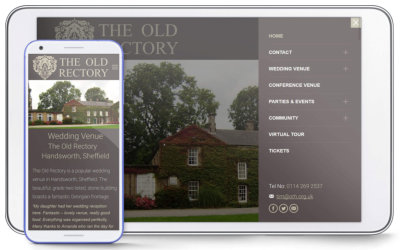 screenshort of The Old Rectory wedding and events venue