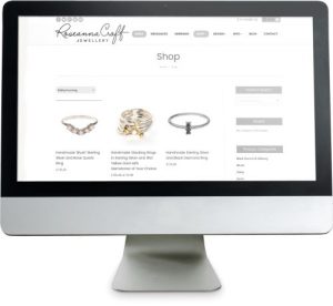 roseanna2 screenshot of handcrafted jewellery website